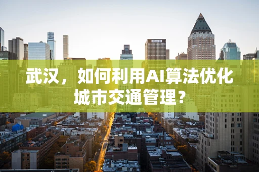 武汉，如何利用AI算法优化城市交通管理？
