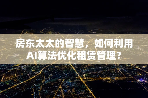房东太太的智慧，如何利用AI算法优化租赁管理？