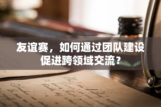 友谊赛，如何通过团队建设促进跨领域交流？
