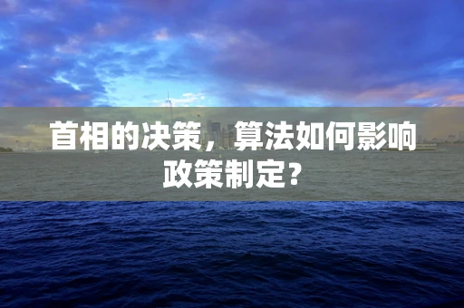 首相的决策，算法如何影响政策制定？