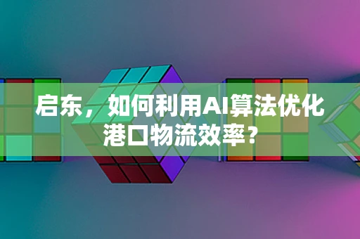 启东，如何利用AI算法优化港口物流效率？