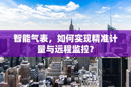 智能气表，如何实现精准计量与远程监控？