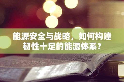 能源安全与战略，如何构建韧性十足的能源体系？