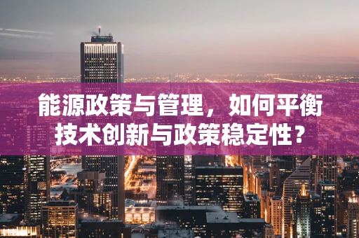 能源政策与管理，如何平衡技术创新与政策稳定性？