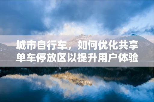 城市自行车，如何优化共享单车停放区以提升用户体验？