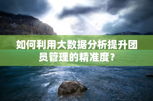 如何利用大数据分析提升团员管理的精准度？
