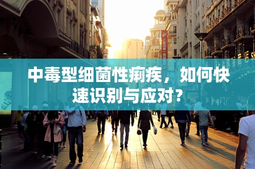 中毒型细菌性痢疾，如何快速识别与应对？