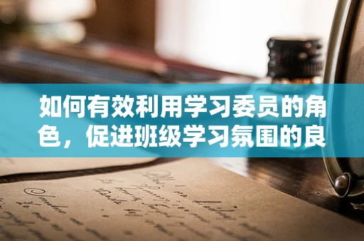 如何有效利用学习委员的角色，促进班级学习氛围的良性循环？