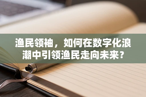 渔民领袖，如何在数字化浪潮中引领渔民走向未来？