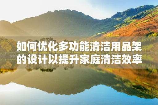 如何优化多功能清洁用品架的设计以提升家庭清洁效率？