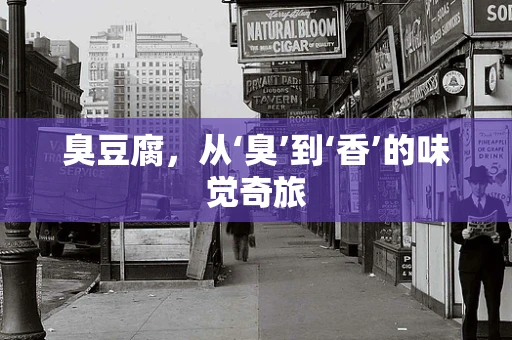 臭豆腐，从‘臭’到‘香’的味觉奇旅