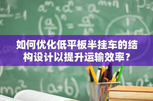 如何优化低平板半挂车的结构设计以提升运输效率？