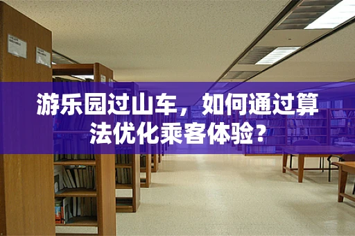 游乐园过山车，如何通过算法优化乘客体验？