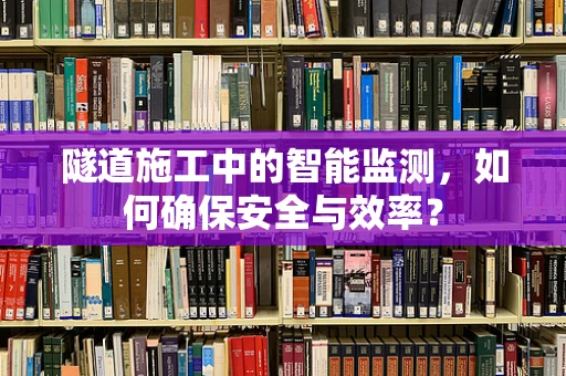 隧道施工中的智能监测，如何确保安全与效率？