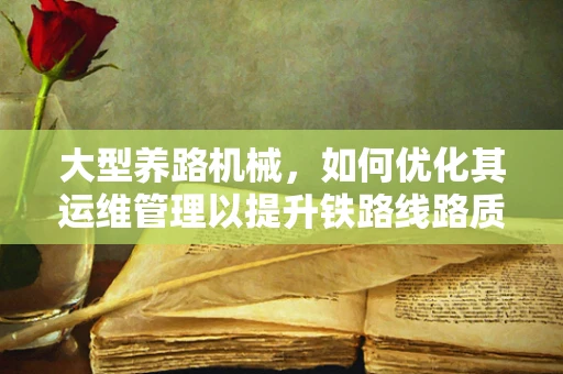 大型养路机械，如何优化其运维管理以提升铁路线路质量？