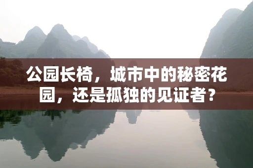 公园长椅，城市中的秘密花园，还是孤独的见证者？