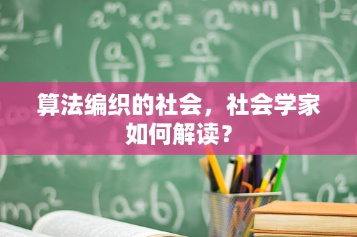 算法编织的社会，社会学家如何解读？