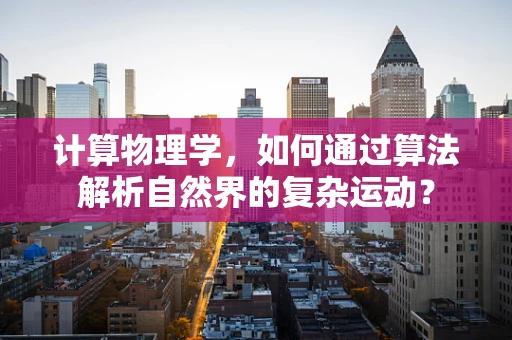 计算物理学，如何通过算法解析自然界的复杂运动？