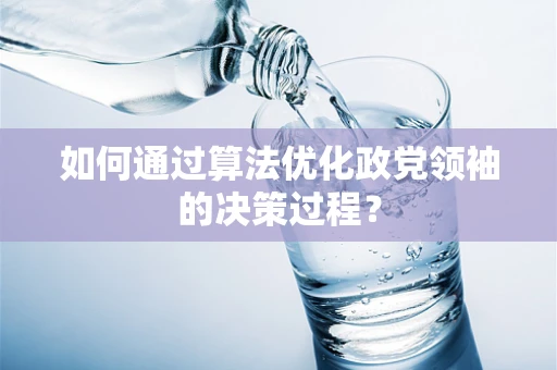 如何通过算法优化政党领袖的决策过程？