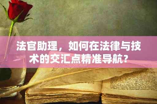 法官助理，如何在法律与技术的交汇点精准导航？