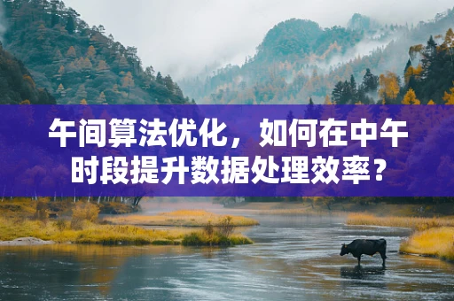 午间算法优化，如何在中午时段提升数据处理效率？