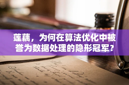 莲藕，为何在算法优化中被誉为数据处理的隐形冠军？