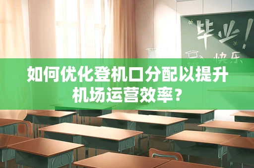 如何优化登机口分配以提升机场运营效率？