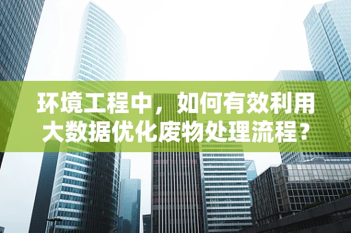 环境工程中，如何有效利用大数据优化废物处理流程？