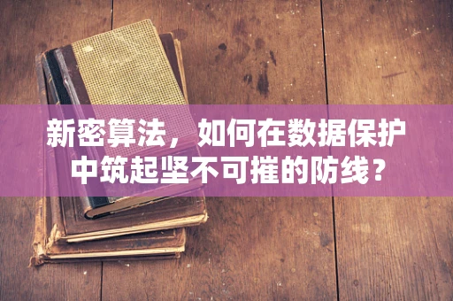 新密算法，如何在数据保护中筑起坚不可摧的防线？