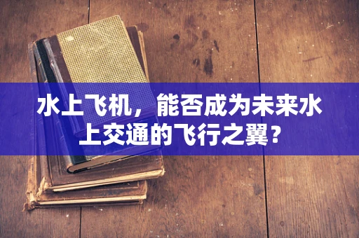 水上飞机，能否成为未来水上交通的飞行之翼？