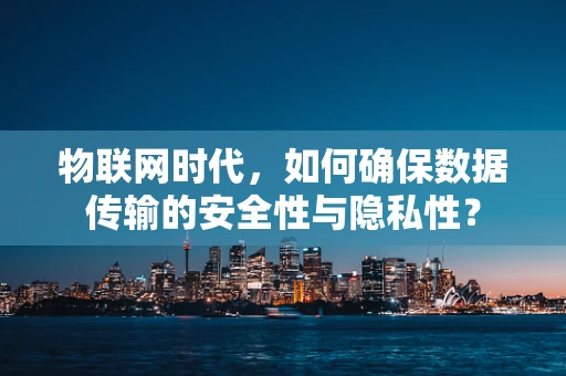 物联网时代，如何确保数据传输的安全性与隐私性？
