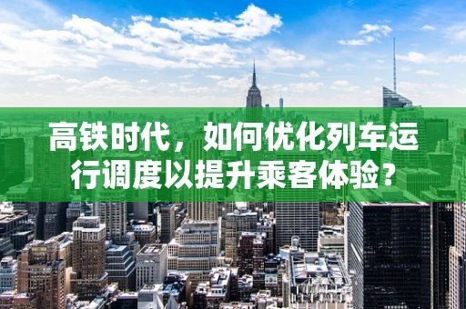高铁时代，如何优化列车运行调度以提升乘客体验？