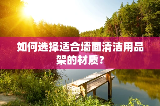 如何选择适合墙面清洁用品架的材质？