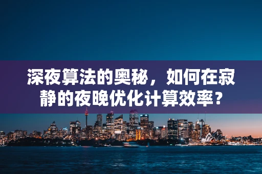 深夜算法的奥秘，如何在寂静的夜晚优化计算效率？