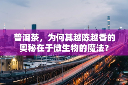 普洱茶，为何其越陈越香的奥秘在于微生物的魔法？