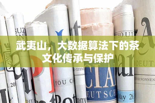 武夷山，大数据算法下的茶文化传承与保护
